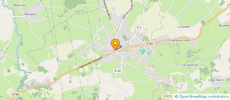 localisation de l'entreprise LA PALETTE - LE PANEL DES POSSIBLES  DUN-LE-PALESTEL