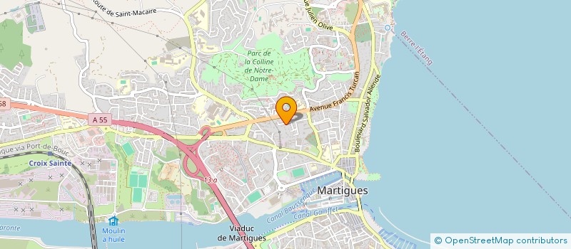 localisation de l'entreprise LA PALETTE MARTEGALE à MARTIGUES