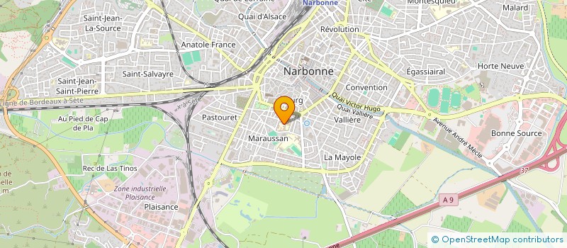 localisation de l'entreprise LA PALETTE NARBONNAISE  NARBONNE