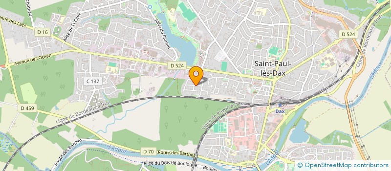 localisation de l'entreprise LA PALETTE SAINT-PAULOISE à SAINT-PAUL-LES-DAX