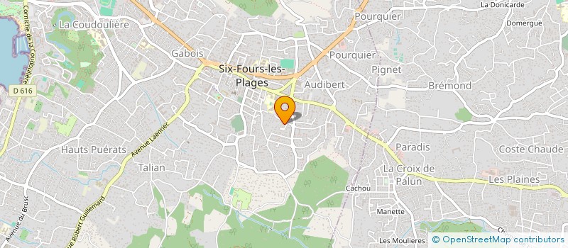 localisation de l'entreprise LA PALETTE SIX FOURNAISE à SIX-FOURS-LES-PLAGES