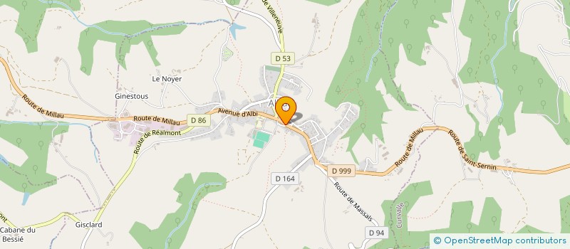 localisation de l'entreprise LA PALETTE SUCREE  ALBAN