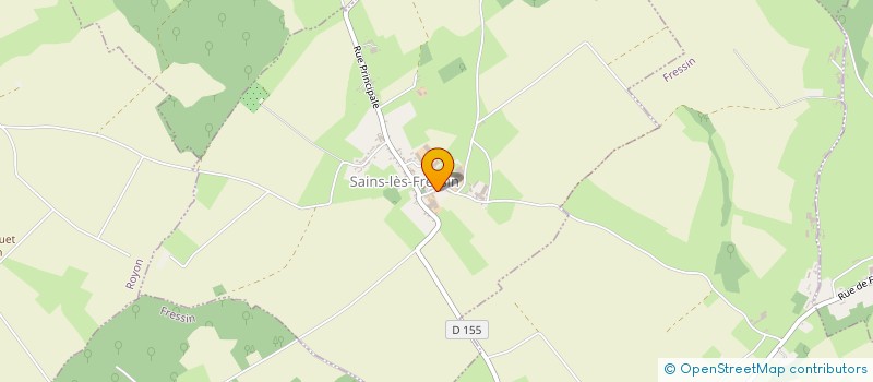 localisation de l'entreprise LA PALETTE VEGETALE - L'ART POUR PRESERVER ET PROMOUVOIR LA BIODIVERSITE  SAINS-LES-FRESSIN