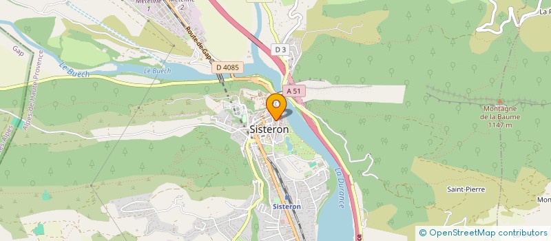 localisation de l'entreprise LA PALINE 2 à SISTERON