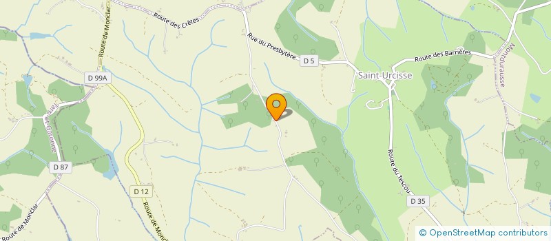 localisation de l'entreprise LA PALIOLE  MONTVALEN