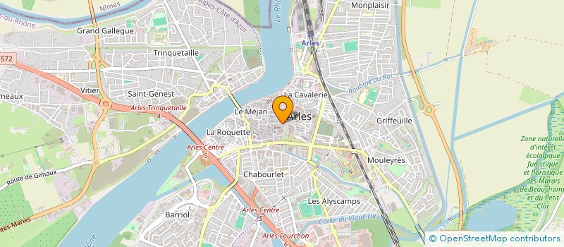 localisation de l'entreprise LA PALISSADE à ARLES