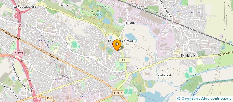 localisation de l'entreprise LA PALISSE à TRELAZE