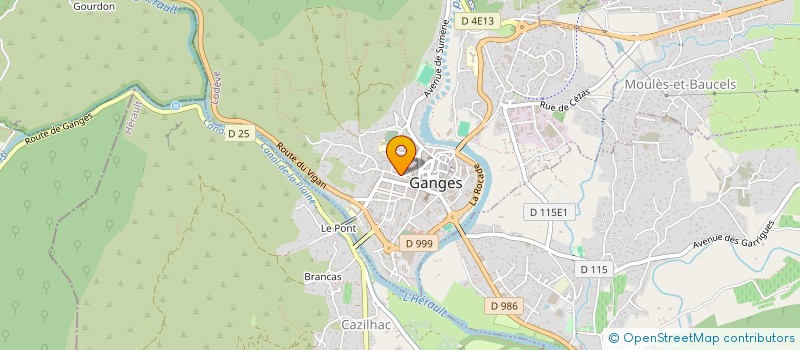 localisation de l'entreprise LA PALLADIENNE  GANGES