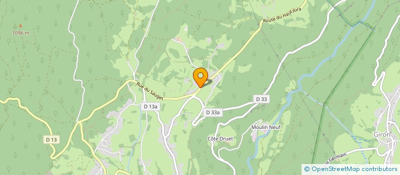 localisation de l'entreprise LA PALLUD 218  ECHALLON