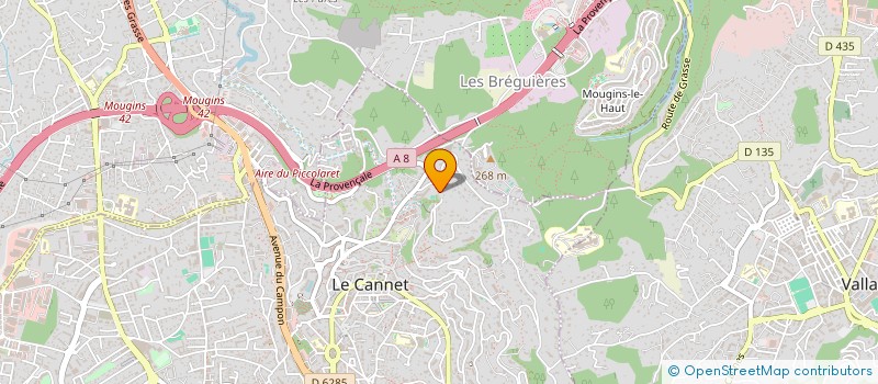 localisation de l'entreprise LA PALME à LE CANNET