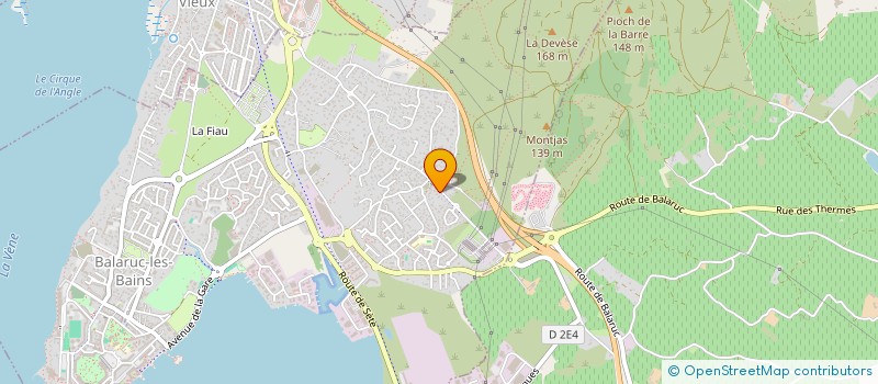 localisation de l'entreprise LA PALME  BALARUC-LES-BAINS