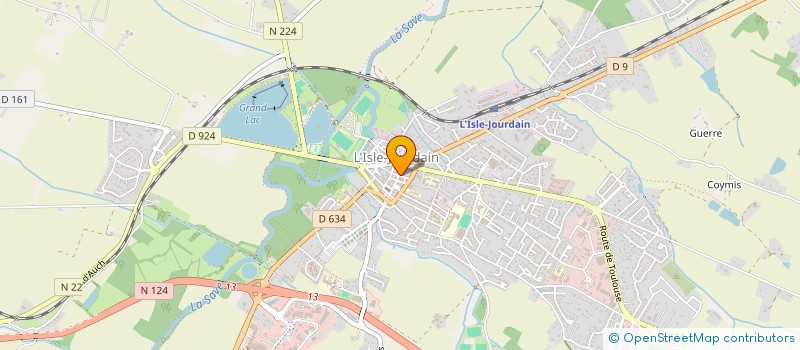 localisation de l'entreprise LA PALME BLANCHE  L'ISLE-JOURDAIN