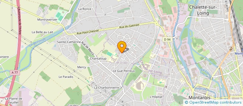 localisation de l'entreprise LA PALME CHALETTOISE à CHALETTE-SUR-LOING