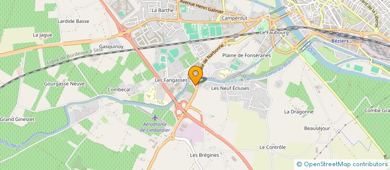 localisation de l'entreprise LA PALMERAIE à BEZIERS
