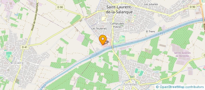 localisation de l'entreprise LA PALMERAIE  SAINT-LAURENT-DE-LA-SALANQUE