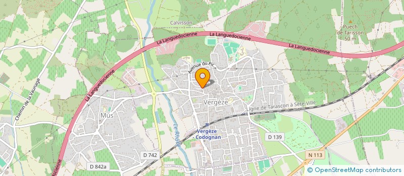 localisation de l'entreprise LA PALMERAIE à VERGEZE