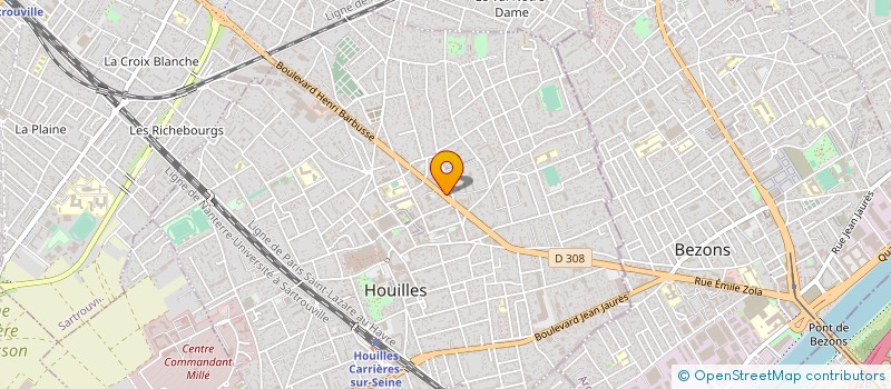 localisation de l'entreprise LA PALMERAIE à HOUILLES