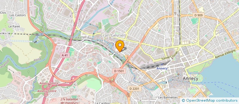localisation de l'entreprise LA PALMERAIE à ANNECY