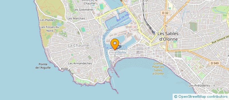 localisation de l'entreprise LA PALMERAIE à LES SABLES D'OLONNE