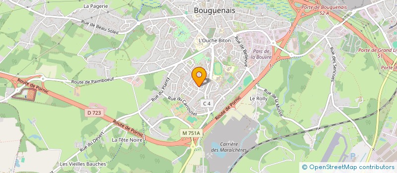 localisation de l'entreprise LA PALMERAIE à BOUGUENAIS