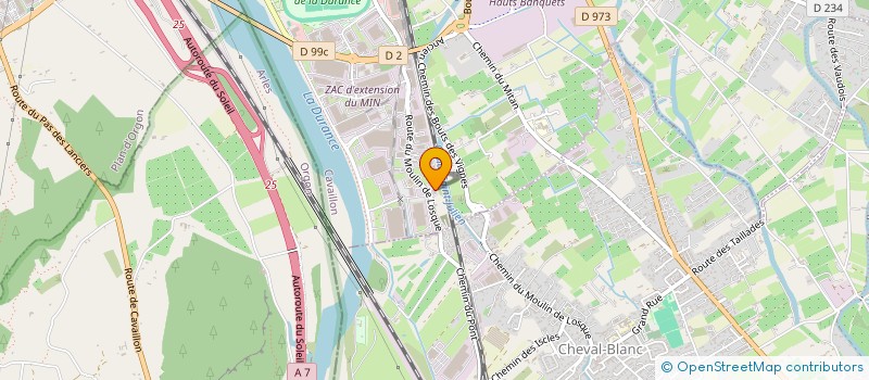 localisation de l'entreprise LA PALMERAIE  CAVAILLON