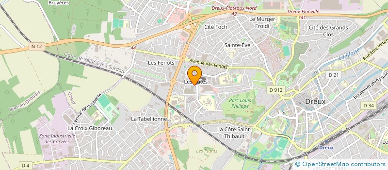 localisation de l'entreprise LA PALMERAIE à DREUX