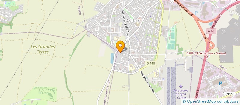 localisation de l'entreprise LA PALMERAIE à CORBAS