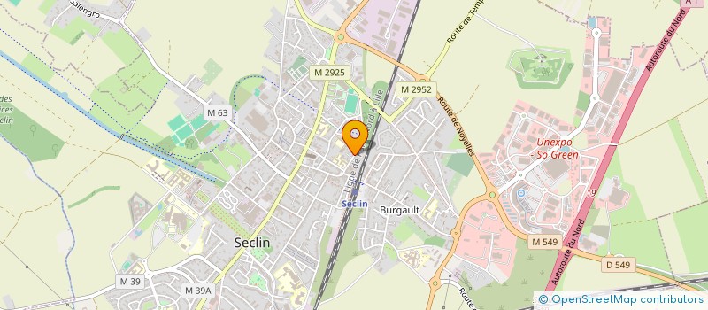 localisation de l'entreprise LA PALMERAIE à SECLIN