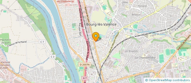 localisation de l'entreprise LA PALMERAIE à BOURG-LES-VALENCE