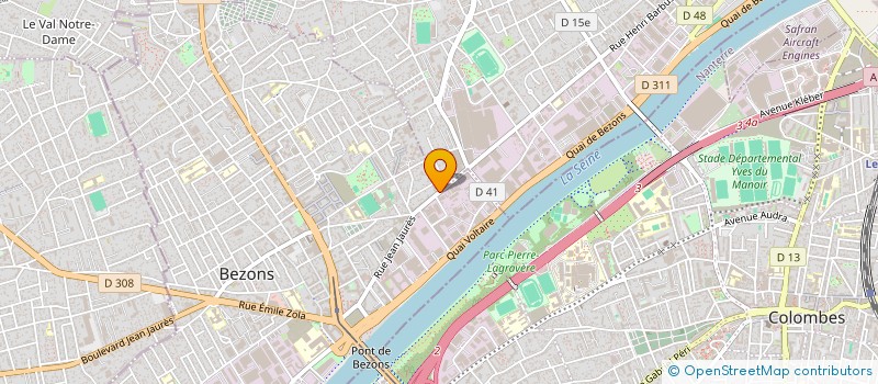 localisation de l'entreprise LA PALMERAIE à BEZONS