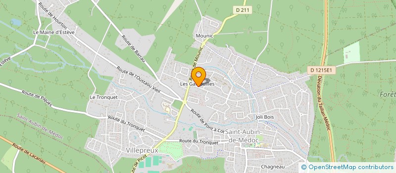 localisation de l'entreprise LA PALMERAIE  SAINT-AUBIN-DE-MEDOC