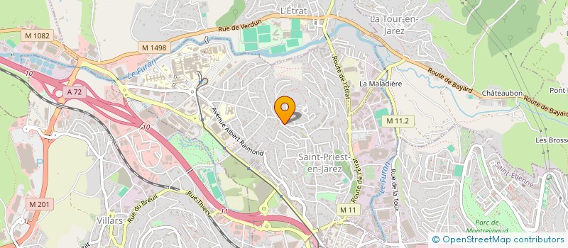 localisation de l'entreprise LA PALMERAIE  SAINT-PRIEST-EN-JAREZ