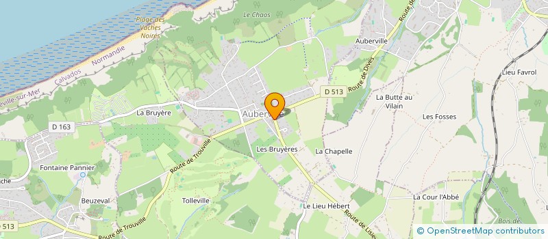 localisation de l'entreprise LA PALMERAIE  AUBERVILLE