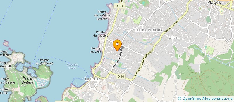 localisation de l'entreprise LA PALMERAIE à SIX-FOURS-LES-PLAGES