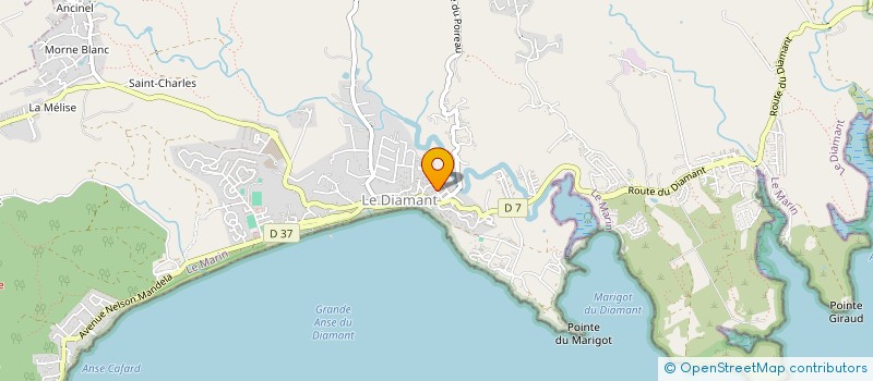 localisation de l'entreprise LA PALMERAIE DIAMANT  LE DIAMANT