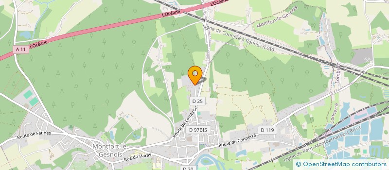 localisation de l'entreprise LA PALMYRE  MONTFORT-LE-GESNOIS