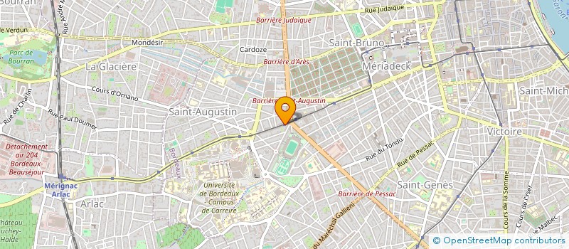 localisation de l'entreprise LA PALMYRE HOLDING à BORDEAUX