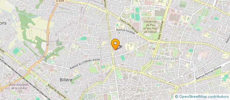 localisation de l'entreprise LA PALOISE SERVICES à PAU
