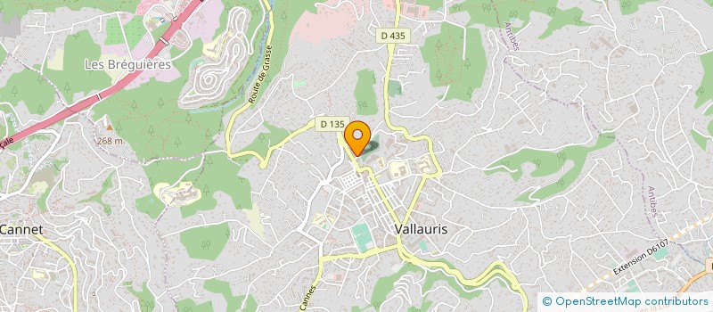 localisation de l'entreprise LA PALOMA à VALLAURIS