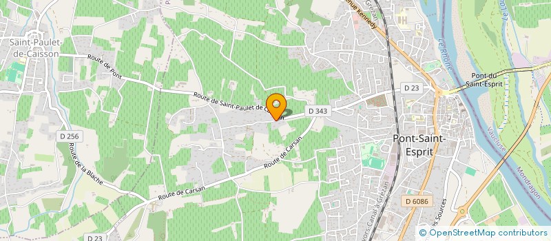 localisation de l'entreprise LA PALOMA  PONT-SAINT-ESPRIT