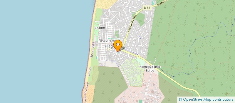 localisation de l'entreprise LA PALOMA  BISCARROSSE