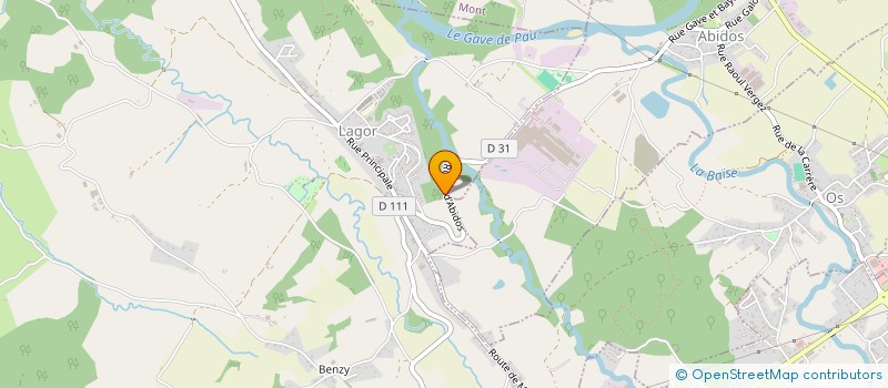 localisation de l'entreprise LA PALOMBE  OS-MARSILLON