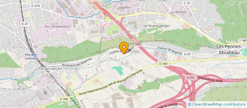 localisation de l'entreprise LA PALOMBE à LES PENNES-MIRABEAU