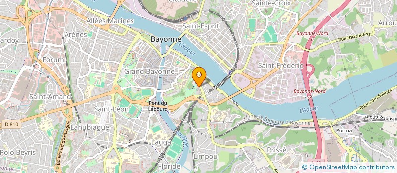 localisation de l'entreprise LA PALOMBE LANDAISE à BAYONNE