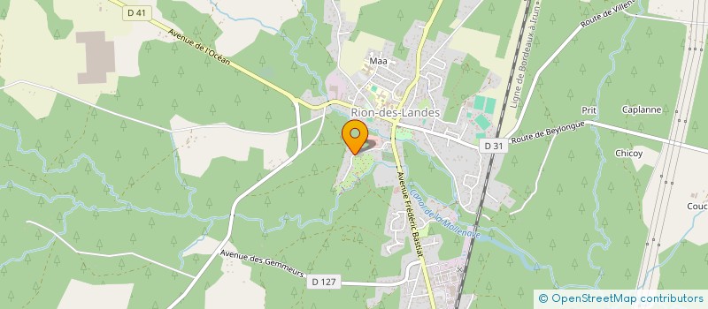 localisation de l'entreprise LA PALOQUE  RION-DES-LANDES