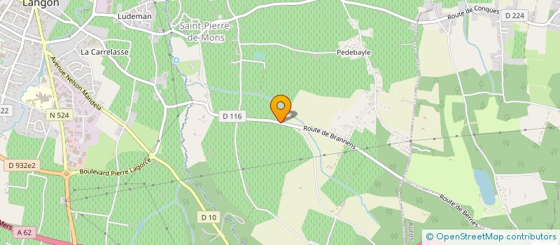 localisation de l'entreprise LA PALOUMAYRE M-L  SAINT-PIERRE-DE-MONS