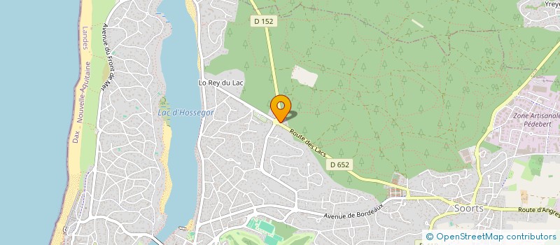 localisation de l'entreprise LA PALOUMERE  SOORTS-HOSSEGOR