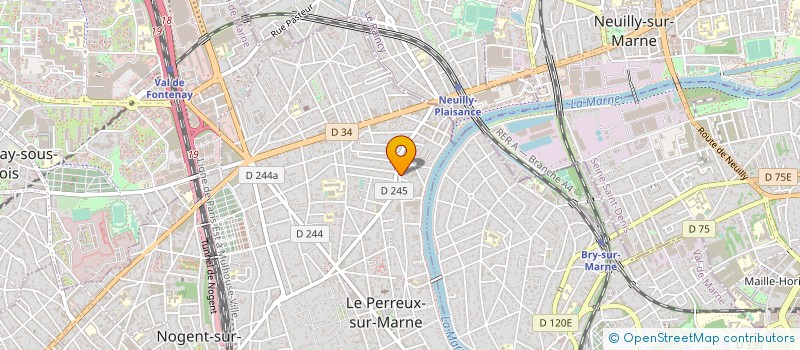 localisation de l'entreprise LA PALUSIENNE  LE PERREUX-SUR-MARNE