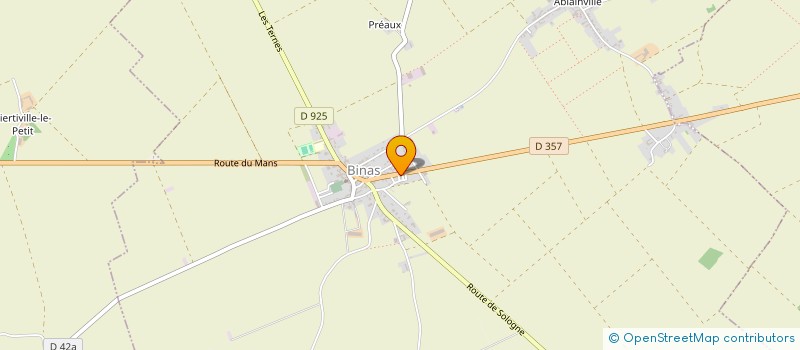 localisation de l'entreprise LA PALYSSERIE  BINAS