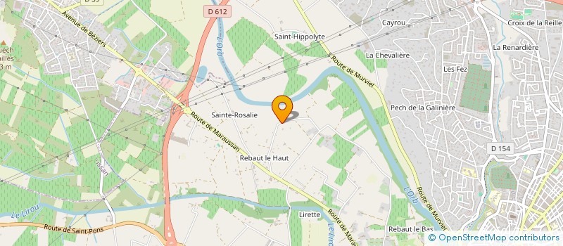 localisation de l'entreprise LA PAMPA  BEZIERS